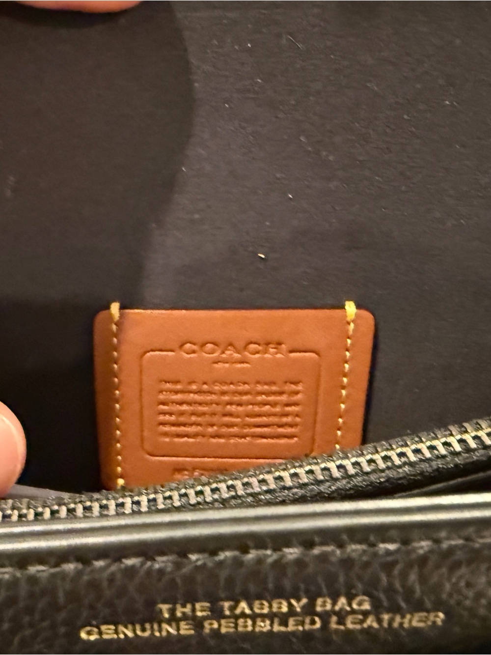 Coach Black Pebbled Leather Mini Shoulder Bag with Signature 'C' - Picture 2 of 4